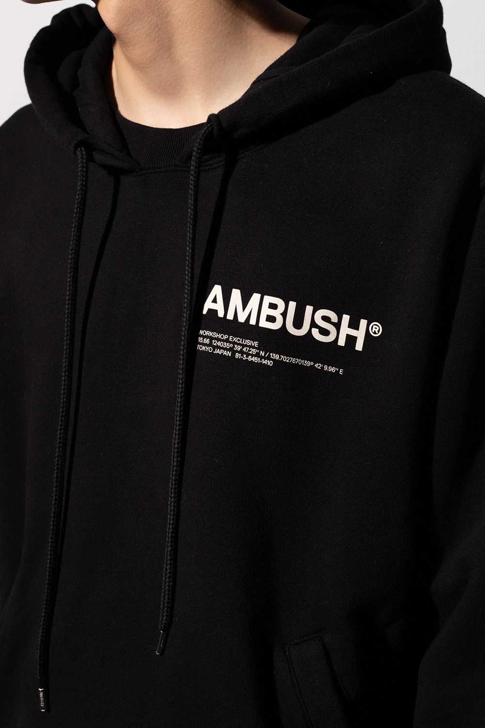 Ambush Logo Printed Color-block Crewneck Sweatshirt In Multi